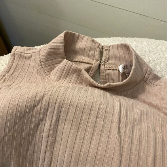 Women's Venus Twist Bodycon Ribbed Maxi Dress Keyhole Back Mock Neck - Picture 3 of 13